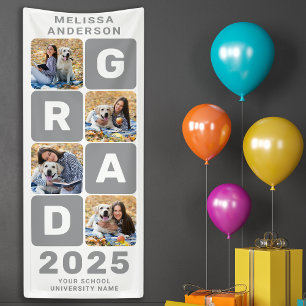 Banderoles Graduation Gras tendance Collage photo personnalis
