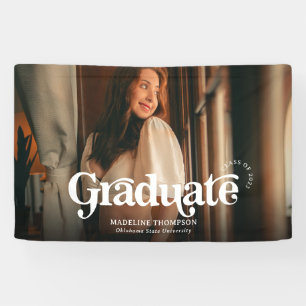 Banderoles Graduation minimaliste Vintage Retro Photo