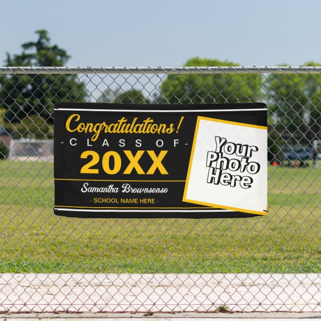 Banderoles Graduation noire pour la classe de 2023 Photo Scho (Insitu)