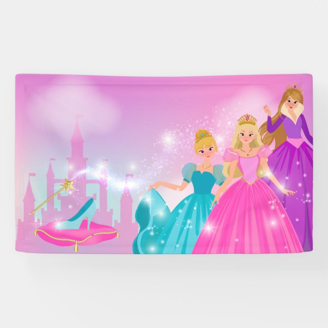 Banderoles Grand bandeau de la Princess Party (Horizontal)