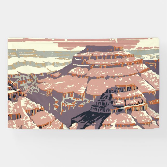 Banderoles Grand Canyon Western Graphic Art American (Horizontal)