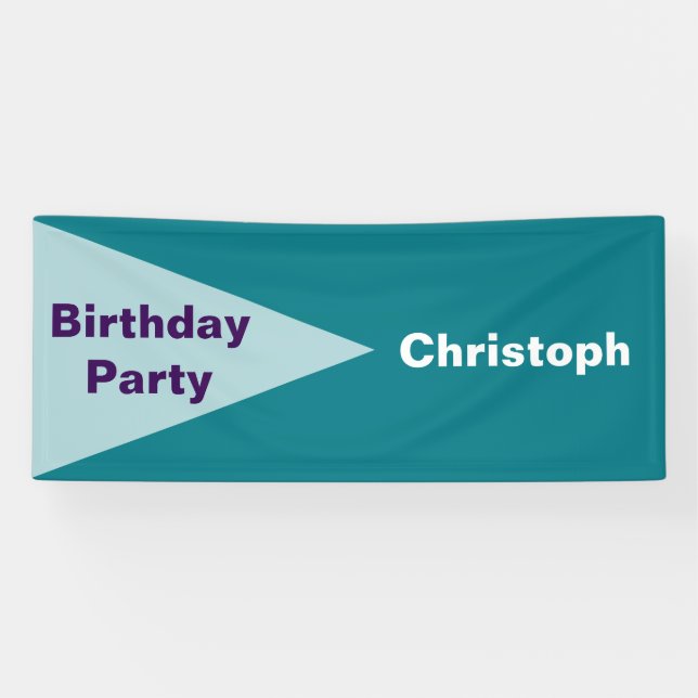 Banderoles GRAND TRIANGLE blanc transparent + vos idées (Horizontal)