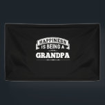 Banderoles Grandfather Gift | Happiness Is Being A Grandpa<br><div class="desc">Grandfather Gift | Happiness Is Being A Grandpa</div>
