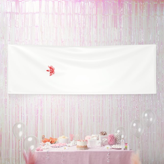 Banderoles Graphique pétale rouge ressemblant à une image cli (Fête)