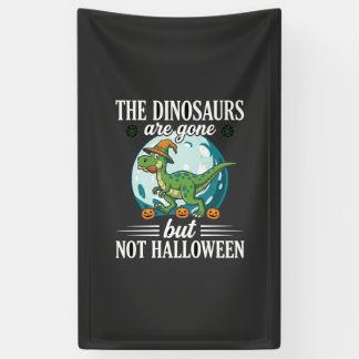 Banderoles Graphisme de sorcière d'Halloween de dinosaure drô