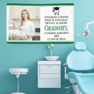 Banderoles Green Dental School Graduation Party Photo