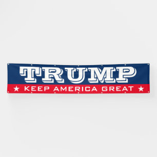 Banderoles Gros Donald Trump républicain Keep America Great