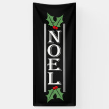 Grosse typographie NOEL sur Noël noir