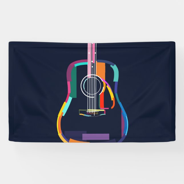 Banderoles Guitare acoustique (Horizontal)