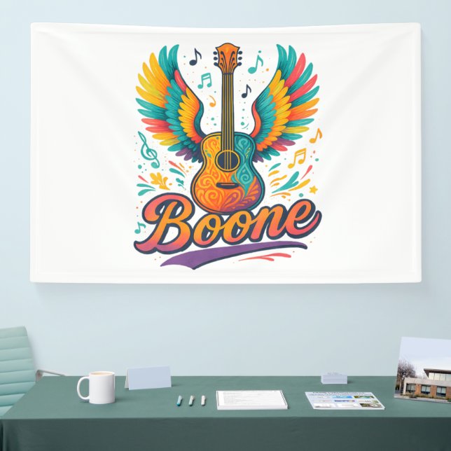 Banderoles Guitare Boone (Salon professionnel)