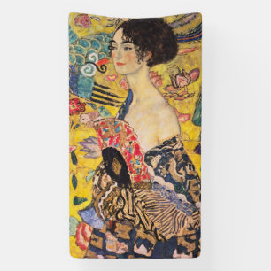 Banderoles Gustav Klimt - Dame avec ventilateur