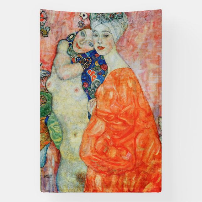 Banderoles Gustav Klimt - Femmes amis (Verticale)