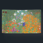 Banderoles Gustav Klimt Fleur Jardin Cottage Nature<br><div class="desc">Un beau tableau de jardin - c'est un tableau classique de Gustav Klimt,  appelé Cottage Garden,  ou Bauergarten,  1907,  qui est un gros plan d'un jardin fleuri,  un tableau floral coloré.</div>