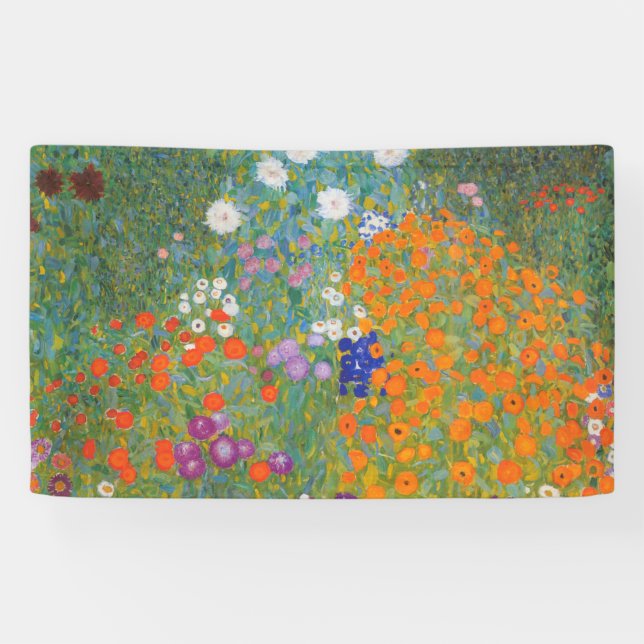 Banderoles Gustav Klimt Fleur Jardin Cottage Nature (Horizontal)