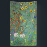 Banderoles Gustav Klimt - Jardin de campagne avec tournesols<br><div class="desc">Jardin de campagne avec des tournesols / Jardin de ferme avec des tournesols - Gustav Klimt en 1905-1906</div>