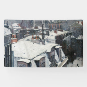 Banderoles Gustave Caillebotte - Toits sous la neige