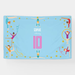 Banderoles Gymnastique et acrobatie sport fille anniversaire