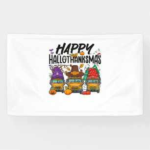 Banderoles HalloMerciMas Halloween Thanksgiving Noël Sc