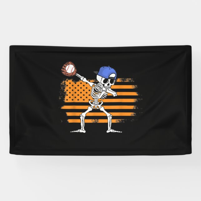 Banderoles Halloween amusant et amusant dans le baseball des  (Horizontal)