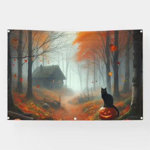 Banderoles Halloween/Automne/Automne/citrouille/chat