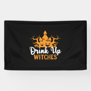 Banderoles Halloween Boire des sorcières Anniversaire