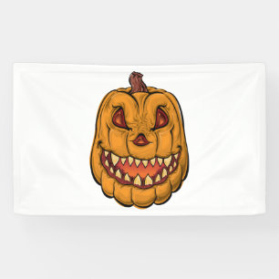 Banderoles Halloween citrouille