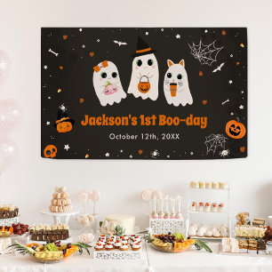 Banderoles Halloween Cute Ghost 1er Anniversaire Spooktaculai