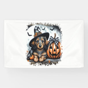 Banderoles Halloween Dachshund Chien