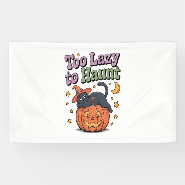 Banderoles Halloween Lazy Ghost (Horizontal)