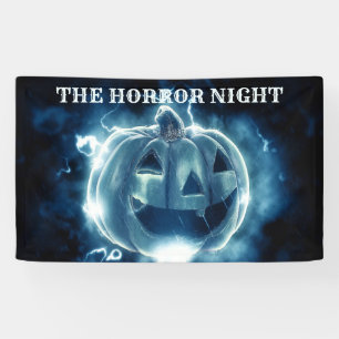Banderoles Halloween Parti mal bleu Citrouille Horreur