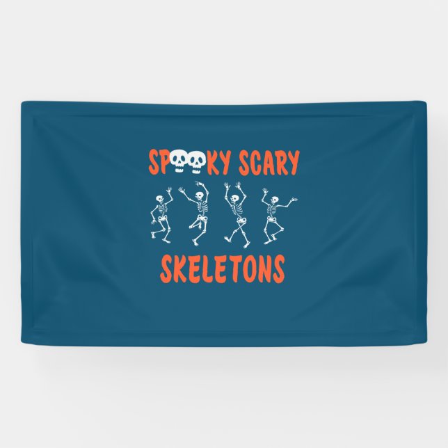 Banderoles Halloween Spooky Scary Skeletons (Horizontal)