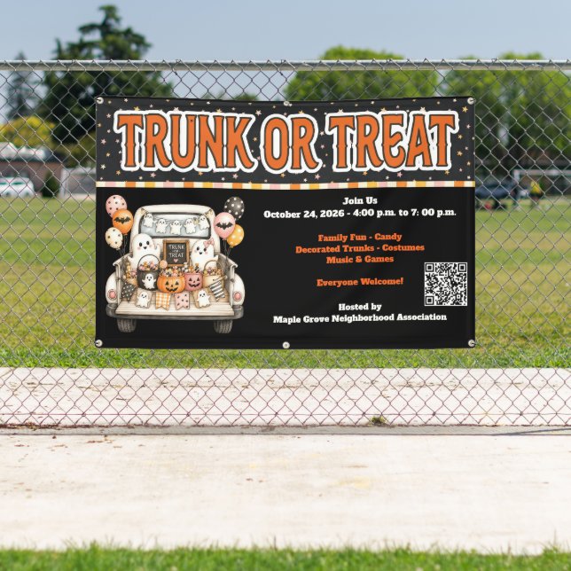Banderoles Halloween Trunk or Treat (Insitu)