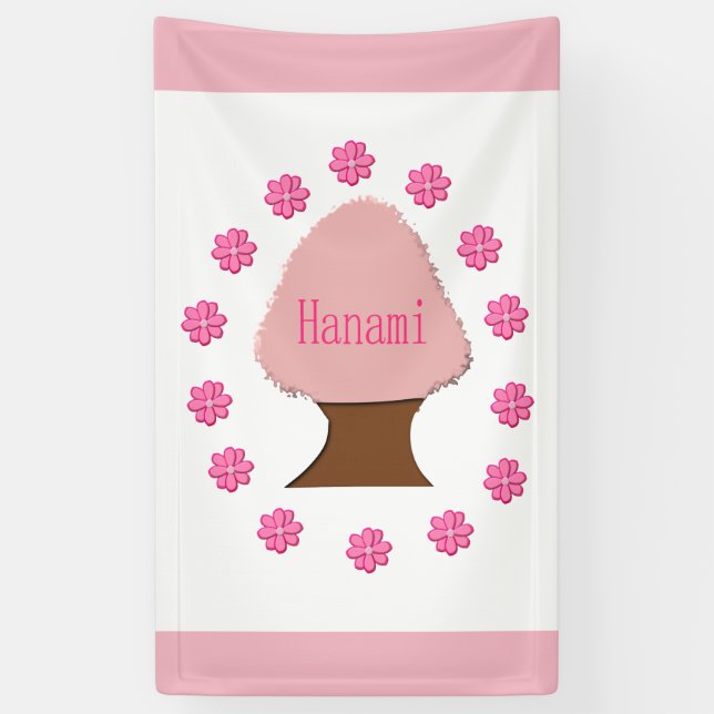 Banderoles Hanami Cerisier japonais (Vertical)