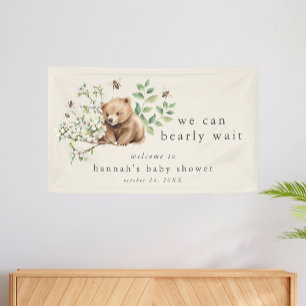 Banderoles HANNAH Vintage Boho Nous Pouvons Bearly Wait Baby