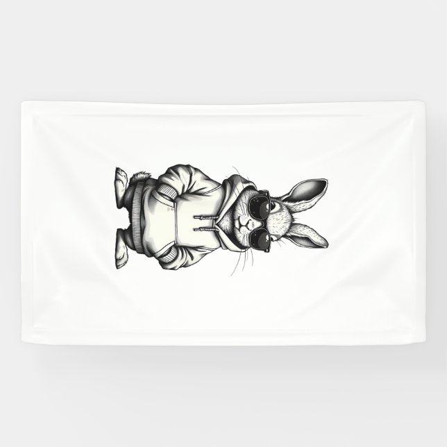 Banderoles happy easter day bunny easter boys kids girls teen (Horizontal)