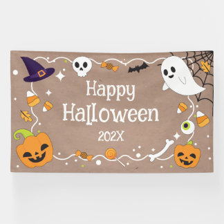 Banderoles Happy Halloween craft party banner