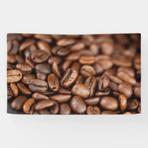 Banderoles Haricots de café torréfiés