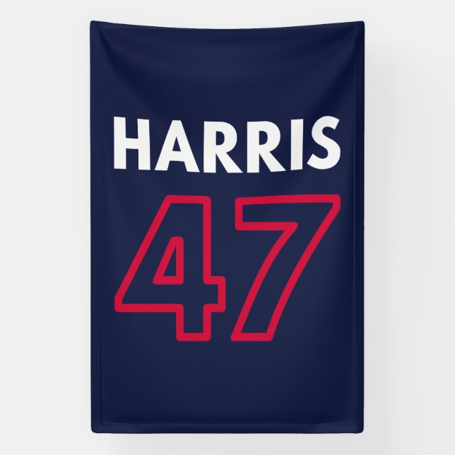 Banderoles Harris 47 III - Kamala Harris Pour Président (Verticale)