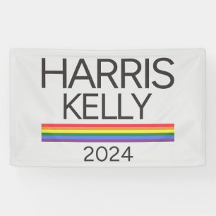 Banderoles Harris Kelly 2024 drapeau de la Fierté arc-en-ciel