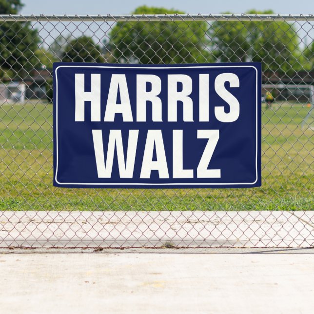 Banderoles Harris-Walz (En situation)