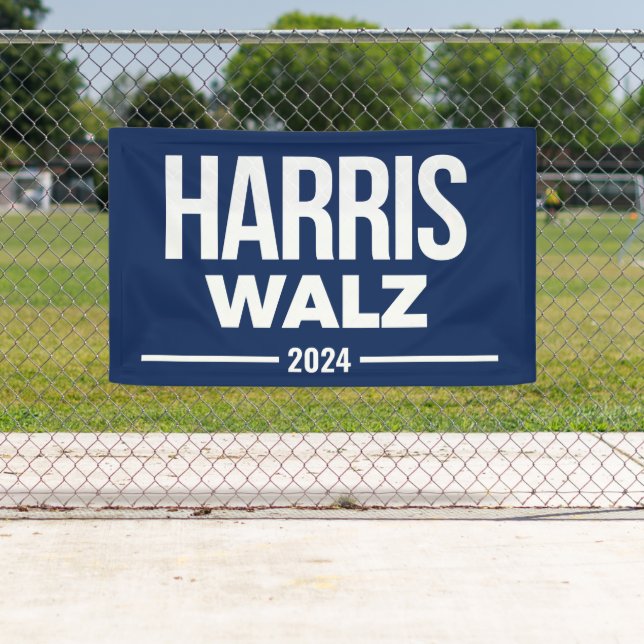 BANDEROLES HARRIS WALZ 2024 (En situation)