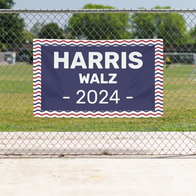 Banderoles Harris - Walz 2024 (En situation)