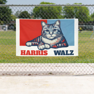 Banderoles Harris Walz 2024 Manifestement Yard