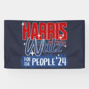Banderoles Harris Walz 2024 pour le démocrate électoral popul