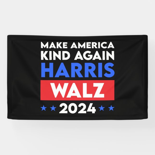 Banderoles Harris Walz 2024 Rendre l'Amérique (Horizontal)