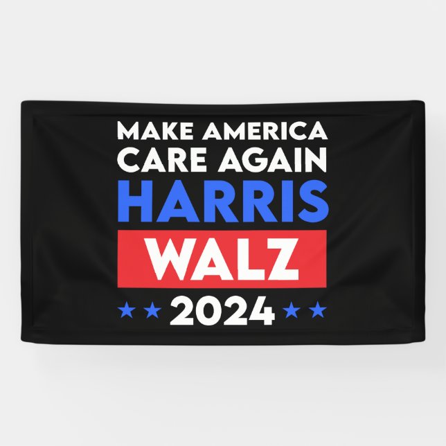 Banderoles Harris Walz 2024 Rendre l'Amérique à nouveau conce (Horizontal)