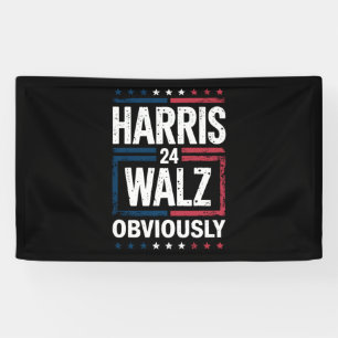Banderoles Harris Walz de toute évidence Harris Waltz 2024 El
