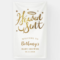 Heaven a envoyé Gold Halo Baby shower