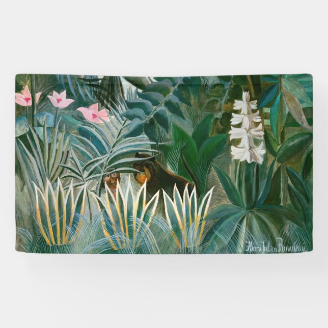 Banderoles Henri Rousseau - La jungle équatoriale (Horizontal)