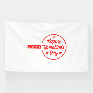 Banderoles Heureuse Sainte-Valentin Love 6x10 Vinyl Banner